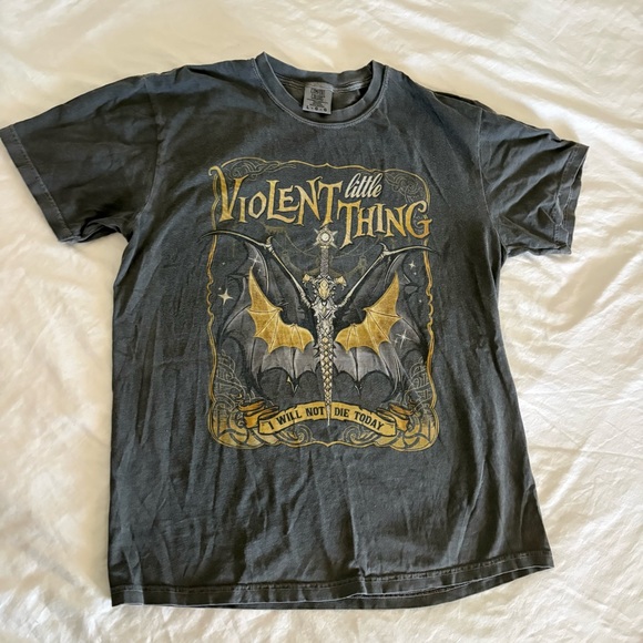 Comfort Colors Tops - Violent Little Thing Fourth Wing shirt